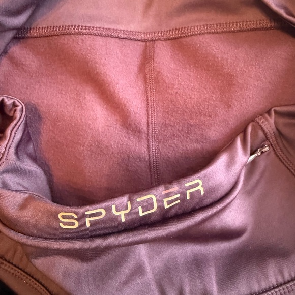 Spyder Purple Ombré High-Waisted Cropped Active Leggings - Picture 5 of 6